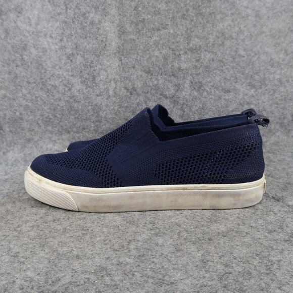 Old Navy Shoes Kids 3 Slip On Sneakers Boy Girl Knit Stretch Casual Blue Comfort - Picture 4 of 10
